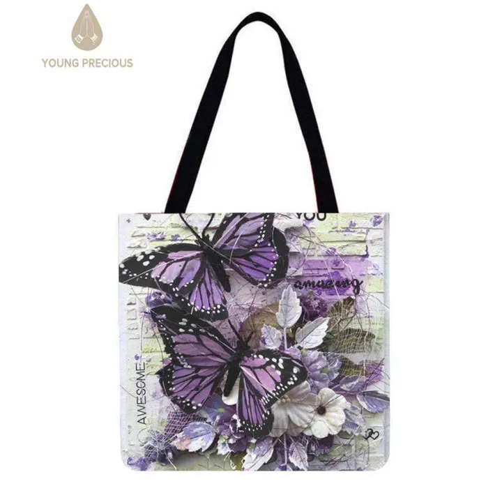 %E3%80%90New%20Style%E3%80%91Butterfly%20Printed%20Shoulder%20Shopping%20Bag%20Casual%20Large%20Tote%20Handbag%20-%20Image%202
