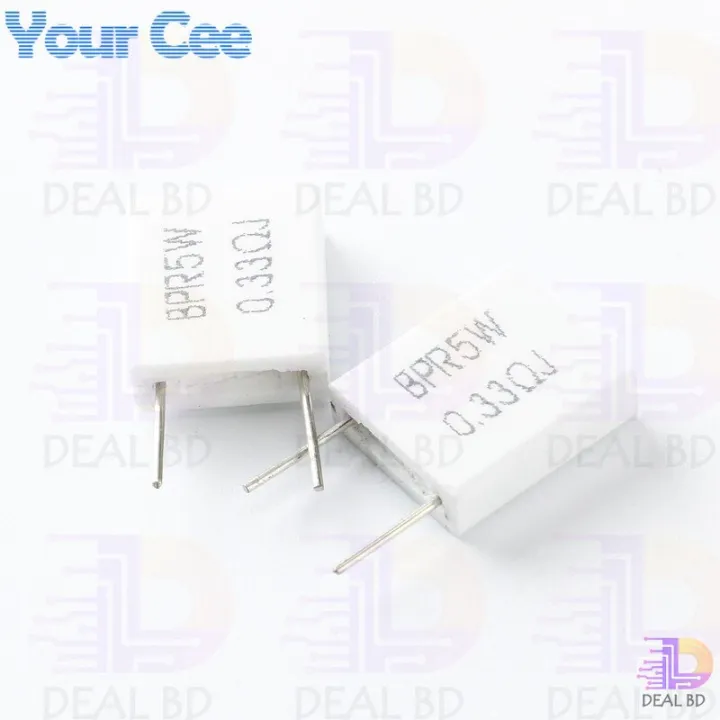 2Pcs%20Wirewound%205W%200.33%20Ohm%20Non-Inductive%20Ceramic%20Cement%20Resistor%200.33R%205%20Watt%20BPR56%20Wire%20Wound%20Resistance%20Axial%20Lead%20Fixed%20Cement%20Resistor%205%25%20Tolerance%20-%20Image%204