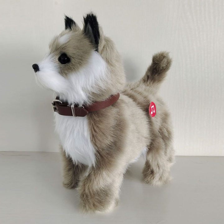 Robot Dog Toys Interactive Puppy Electronic Plush Animal Sound Control Walk Bark Electric Teddy Touch Control Music Pet Kid Gift LaoXzhongX