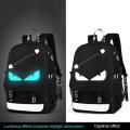 Fashion Backpack School Bags Daypack USB chargeing Port Laptop Bag Handbag for Boys Men. 