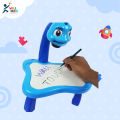 3 In 1 Kids Painting Drawing Activity Kit Battery Operated Screen PROJECTOR TABLE With Color Pencil & Duster. 
