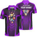 Custom 3D Funny Billiards Team Shirts For Men, Personalized Men's Billiard Polo Shirts Short Sleeve Lapel Short Polo. 