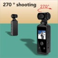 Handheld Action Camera, 270 Degree Rotating 4K HD WiFi Enabled Waterproof Pocket Camcorder for Travel Vlog for Filming Video. 