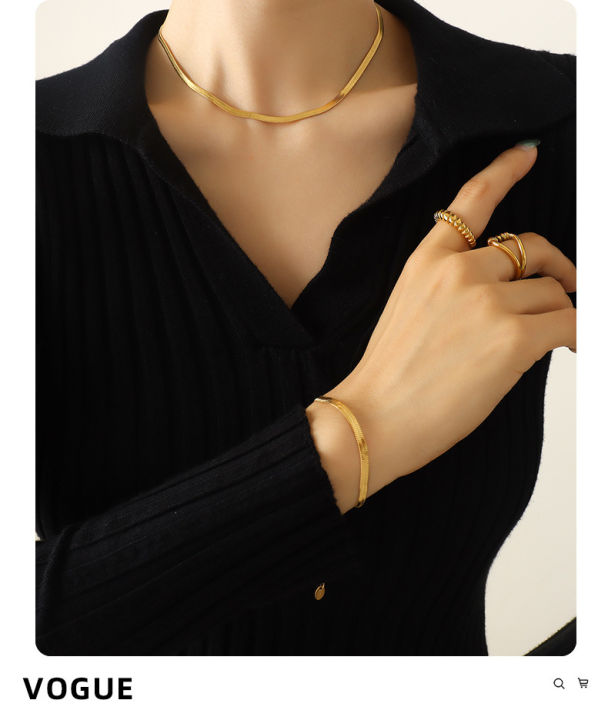Women's%20Stylish%20Simple%20Snake%20Necklace%20Fashion%20Jewelry%20Accessory%20-%20Image%204