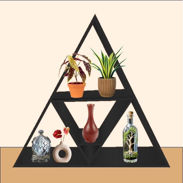 Wall Shelf for Living Room Stylish | Hanging Rack Organizer | Floating ...