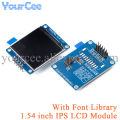1.54 inch IPS Colorful TFT Display 1.54" HD IPS LCD Screen Module 240*240 240x240 SPI interface ST7789 Driver Font Library. 