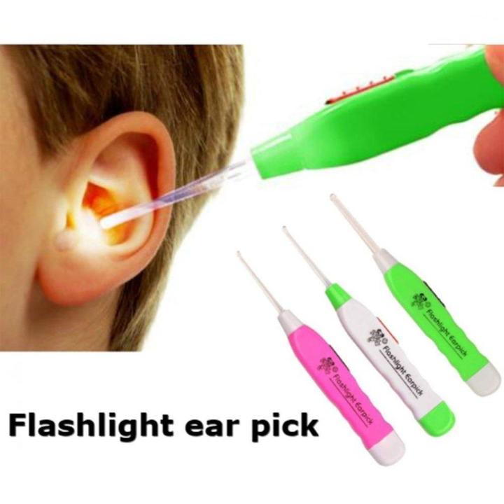 Light LED Dig Flash Light Ear-pick Wax Remover Pick Earpick Clean Ears