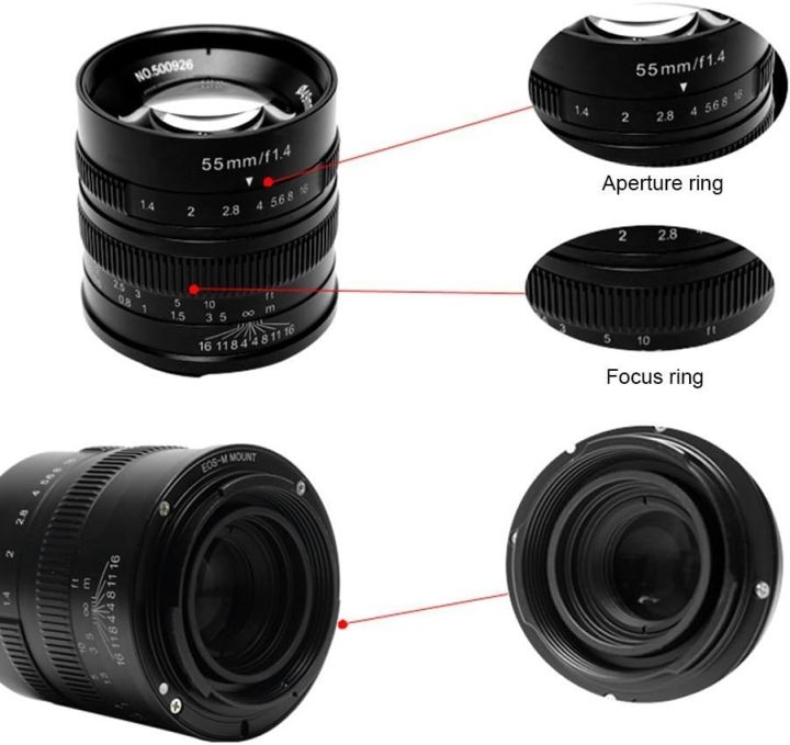 7artisans%2055mm%20F1.4%20MF%20Large%20Aperture%20Portrait%20Prime%20Lens%20For%20Sony%20E%20A6600%20Canon%20EOS-M%20M50%20FujiX%20X-A1%20X-T1%20Micro%204/3%20E-PL1%20E-M10%20-%20Image%205