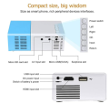 Mini Projector, HDMI/USB Short Distance Projector. The portable projector YG300 4K HD is perfect for children or as a gift. Use anywhere indoor or outdoor projector. 