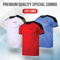 AMR Brand 3 Pcs Combo T-Shirt Mesh Fabric Soft And Comfortable T-Shirt For Men. 