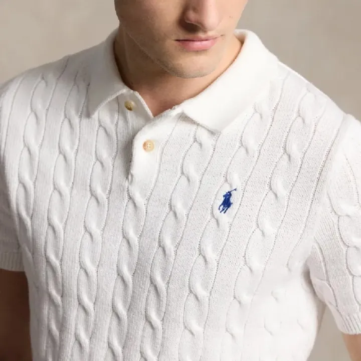 Ralph%20Lauren%20Cable-Knit%20Cotton%20Polo%20Sweater%20%E2%80%93%20White%20-%20Image%202