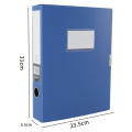 Thickened File Folder Portable A4 Size Multifunctional Document Case Black Blue Pp Plastic Storage Box for Office Use Home. 