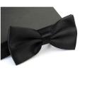 Bow Tie for men Black Color Bow Tie Stander Size.
