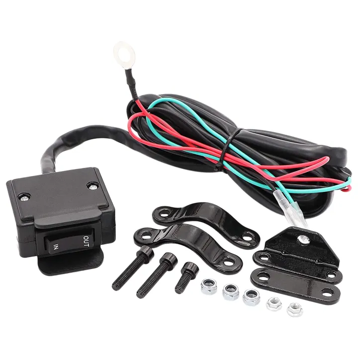 Yamaha R Winch Rocker Switch 12V Winch Rocker Switch with Handlebar Control Line Kit for ATV/UTV ...