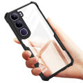 Quiberk for Vivo V40 Lite 4G 5G Case Edge-Reinforced Shockproof Hard Transparent Phone Cover.