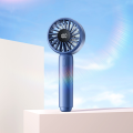 Turbo Handheld Fan with Smart Digital Display USB Rechargeable-Essential for Outdoor Activities Perfect Gift Choice.