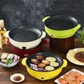 High-capacity Non-stick Frying Pan Portable Small Pot Frying Pan Electric Grill Multi-functional Baking Tray Electric Cooker. 