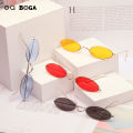 OQ BOGA 12 Styles Retro Women Small Oval Frame Anti UV Sunglasses Female Multicolor Ultralight Metal Full Rim Sun Glasses UV400. 