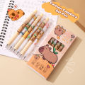 6Pcs Cute Capybara Gel Pen Quick-Drying Writing Smooth Pressing Neutral Pens SUPER BABY.