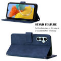 lthmy for Samsung Galaxy M14 5G case slim Embossed PU Leather Flip Stand Wallet Card Slots Cover. 