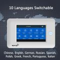 YUPA Burglar Home Security Alarm System 4.3 Inch Touch Panel WIFI GSM Wireless With Motion Sensor TUYA App Compatible With Alexa.