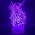 【Nine Dan Store】Led Night Light Lamp Usb World of Warcraft Room Decoration Kids Birthday Wow Sylvanas Windrunner 3d Optical Lamp. 