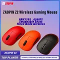 ZAOPIN Z2 Wireless Gaming Mouse Swappable PAW3395 650IPS Lightweight 4k Polling Rate FPS RTS MOBA Esport Three mode Mice. 