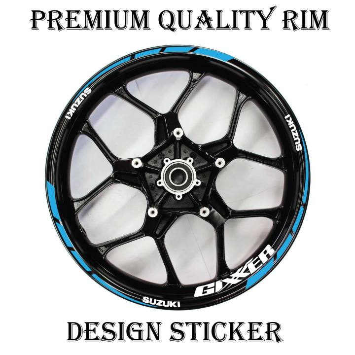 Suzuki Rim Sticker suzuki Wheel Stickers rim sticker Decals for Motorcycle Rim Tape Strips ...