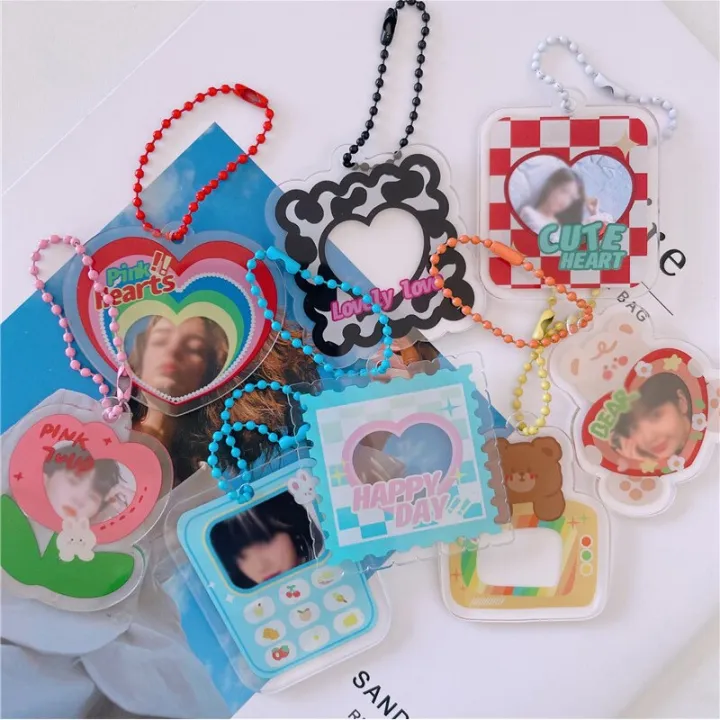 Cartoon%20Korea%20DIY%20Photocard%20Keychain%20Kpop%20Idol%20Star%20Photo%20Picture%20Frame%20Keyring%20Key%20Holder%20Gift%20Photo%20Display%20-%20Image%203