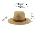 Men Wide Brim UV Protection Summer Sun Hat Panama Hats Straw. 