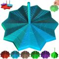 3D Printed Expanded Sensory Fidget Star, Expandable Fractal Fidget Hexagon with Handle, Honeycomb Whirling Spiral Design, Stress Relief Sensory Whirling Spiral for Office.