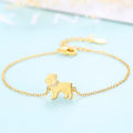 PAG MAG bracelet does not fade, k gold S925 silver hand ornament, fashion temperament, cute puppy pet parent-child jewelry.