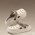 Summer Outerwear Non-Slip Wear-Resistant Sandals Croc Shoes Men's Thick-soled Beach Outdoor Couple Slippers for Men. 