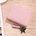 Women Wallet Ladies Mini Small Short Tassel Wallet Cute Girl Zipper Pu Leather Coin Purse Female Hand Wallet Purse. 
