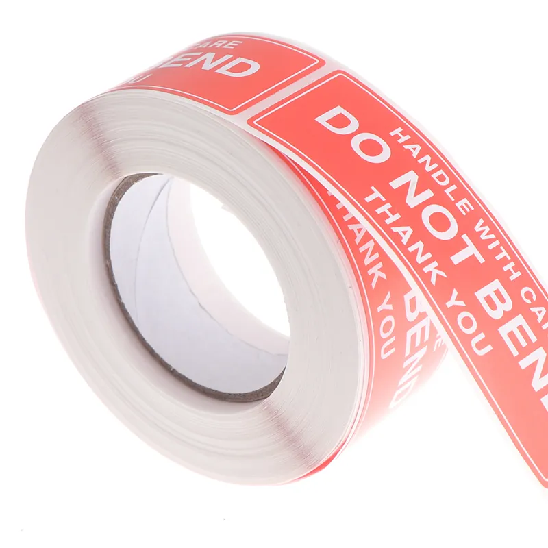 Sticker Raflacoat 250Pcs Fragile Warning Stickers Handle With Care Do not Bend Sign ...