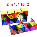 2 in 1 Yoshimoto Cube Magic Cube Infinite Cube Toy Relax Puzzel Game for Children Adults EDC Double Star Flexicube. 