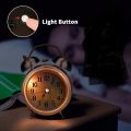METAL BELL Alarm Clock Twin Bell Alarm Clock With  Dial Backlight Desk Clock Loud Alarm Clock. 