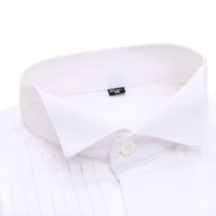 Classic%20Winged%20Collar%20Dress%20Shirt%20Men's%20Wingtip%20Tuxedo%20Formal%20Shirts%20with%20Red%20Black%20Bow%20Tie%20Party%20Dinner%20Wedding%20Tops%20-%20Image%204