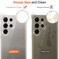 Transparent Phone Case For Samsung S24 Ultra ShockProof Back Cover For Samsung Galaxy S 24 Ultra Soft TPU Case S24 + Plus Funda. 