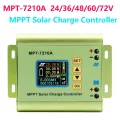 -7210A MPPT Solar Charge Controller 24V/36V/48V/60V/72V Solar Regulator Battery Charger Panel Boost Voltage Module. 
