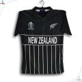 New Zealand World Cricket Jersey for Men - Half Sleeve Collar polo Cricket Jersey - New Zealand Jersey 2026.
