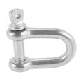 304 Stainless Steel Screw Pin D Style Chain Dee Shackle 4mm for Rigg M4 Pack Of 2. 