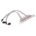 【Upgrade Your Style】 4 Port USB 2.0 to 9 Pin MainBoard Header Bracket Extension Cable for PC Panel. 