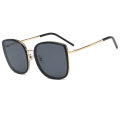 Korean version square frame women, round face for slimming and big face, fashionable outdoor internet celebrity, same style sunglasses.