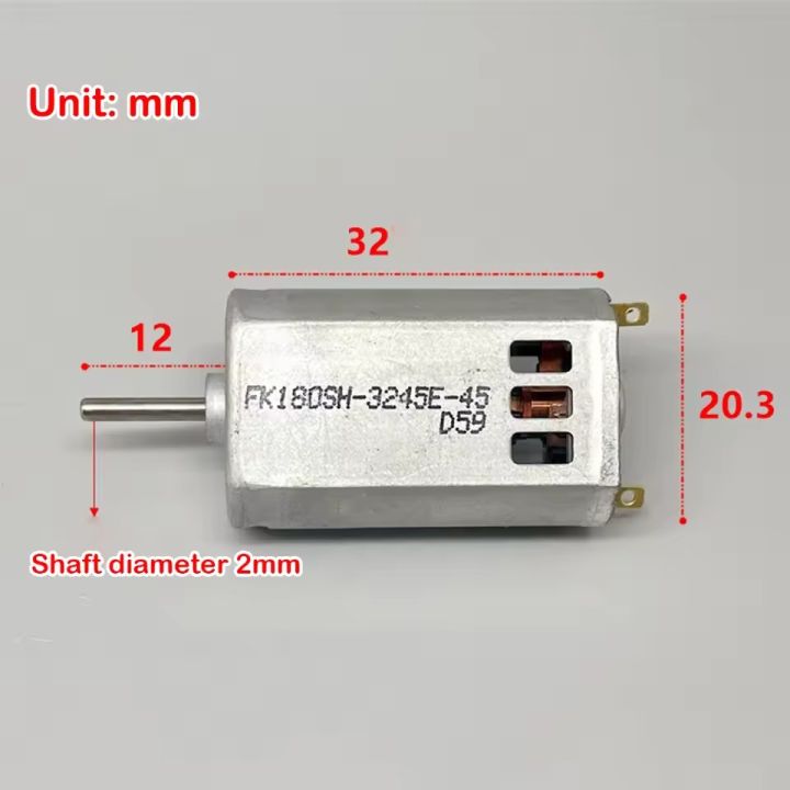 180 DC Motor 3.7V-6V Carbon Brush 180 Motor 26000 RPM High Speed Motor ...