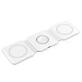 Charging Station for Apple Multiple Devices - 3 in 1 Foldable Magnetic Wireless Charger Dock - Travel Charging Pad for iPhone 16 15 14 13 12 Pro Max Plus Watch & Airpods.