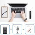 【FUPANG】3 in 1 Computer Speakers with Microphone & Hubs USB Conference Speaker, Video Conference. 