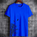 Gach o Pakhi T-SHIRT FOR MEN tree design Trendy  t- shirt ash colour. 