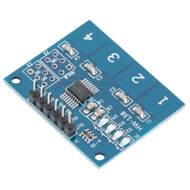 Touch Sensor Module 4pin 4CH TTP224 Touch Sensor TTP224 4 Channel Touch Module Capacitive Touch ...