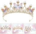 Wedding Bride Crown Headwear Rhinestone Tiaras Cute Head Pin Gift.